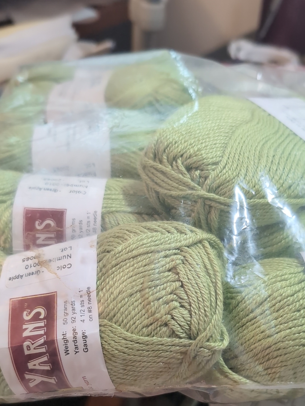 Goshen By Valley yarns.Soft Green Yarn Skeins - Premium Home Art Yarn